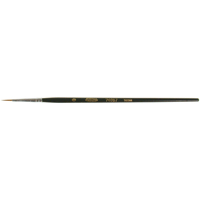 Artist Paint Brush, 1/16" Brush Width, Red Sable, Wood Handle Waymarc Industries Inc