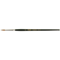 Artist Paint Brush, 1/8" Brush Width, Red Sable, Wood Handle Waymarc Industries Inc