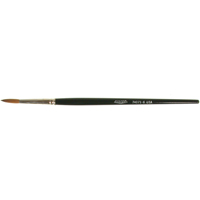 Artist Paint Brush, 5/32" Brush Width, Red Sable, Wood Handle Waymarc Industries Inc