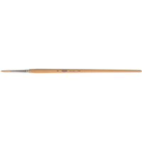 Pure White Bristle Round Marking Paint Brush, 7/32" Brush Width, White China, Wood Handle Waymarc Industries Inc