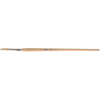 Pure White Bristle Round Marking Paint Brush, 1/4" Brush Width, White China, Wood Handle Waymarc Industries Inc