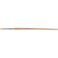 Pure White Bristle Round Marking Paint Brush, 9/32" Brush Width, White China, Wood Handle Waymarc Industries Inc