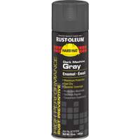 Peinture-&eacute;mail en a&eacute;rosol syst&egrave;me V2100, Gris machine fonc&eacute;, Brillant, 15 oz, Canette a&eacute;rosol Waymarc Industries Inc