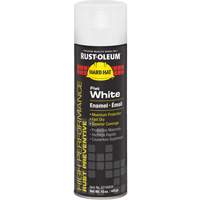 V2100 System Enamel Spray Paint, Flat White, Flat Finish, 15 oz., Aerosol Can Waymarc Industries Inc