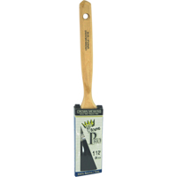Crown Pro Straight Paint Brush, Bristle, Wood Handle, 1-1/2" Width Waymarc Industries Inc