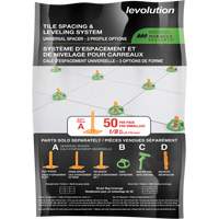 Cales d'espacement universelles Miracle Sealants Levolution Waymarc Industries Inc