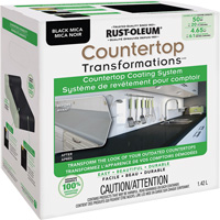 Countertop Transformations&reg; Mica Countertop Coating System, 1.42 L, Kit, Black Mica Waymarc Industries Inc