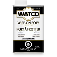 Watco&reg; Wipe-on Poly Stain, 473 ml, Clear, Gloss Waymarc Industries Inc