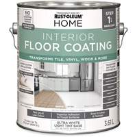 Couche de fond pour syst&egrave;me de rev&ecirc;tement de plancher int&eacute;rieur &agrave; la maison, 3,61 L, &agrave; l'eau, Tr&egrave;s mat, Base &agrave; teinter/Blanc Waymarc Industries Inc