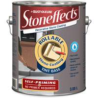Stoneffects™ Rollable Stone Coating, 3.69 L, Water-Based, Very Flat, Tint Base KR358 | Waymarc Industries Inc