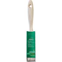 Pinceau pour murs et moulures One Coat, Soie blanche, Manche Bois, Largeur de 1" Waymarc Industries Inc