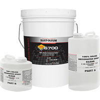 6700 100% Solids Decorative Epoxy, 3 gal., Epoxy-Based, High-Gloss, Clear Waymarc Industries Inc