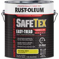 SafeTex&reg; Easy-Tread Acrylic Coating, 1 gal., Water-Based, Flat/Textured, Yellow Waymarc Industries Inc