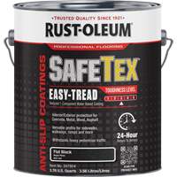 SafeTex&reg; Easy-Tread Acrylic Coating, 1 gal., Water-Based, Flat/Textured, Black Waymarc Industries Inc