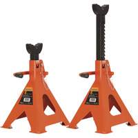 856A Jack Stands, Locking Handle/Ratchet, 6 Ton(s) Capacity, 15-1/2" - 24" H Waymarc Industries Inc