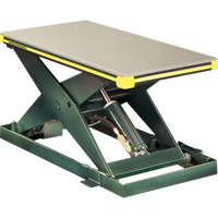 Hydraulic Backsaver Scissor Lift Table, Steel, 24" W x 48" L, 2000 lbs. Capacity LT584 | Waymarc Industries Inc
