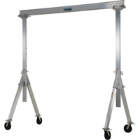 Adjustable Aluminum Gantry Crane, 10' L, 2000 lbs. (1 tons) Capacity Waymarc Industries Inc