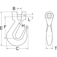 Clevis Grab Hook - Grade 70 Waymarc Industries Inc