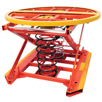 Spring Operated Pallet Positioner and Leveler, 43-1/2" L x 43-1/2" W, 4500 lbs. Cap. LU552 | Waymarc Industries Inc