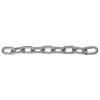 Straight Link Chain, Low Carbon Steel, 1/8" x 1000' (304.8 m) L, Grade 30, 400 lbs. (0.2 tons) Load Capacity Waymarc Industries Inc