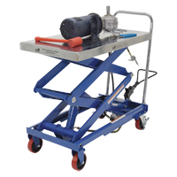 Pneumatic Hydraulic Scissor Lift Table, Steel, 35-1/2" L x 20" W, 800 lbs. Cap. LV478 | Waymarc Industries Inc