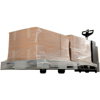 Fully Powered Electric Pallet Truck With  Stand-On Platform, 4500 lbs. Cap., 96" L x 30" W Waymarc Industries Inc