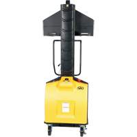 Narrow Mast Powered Lift Stacker, Electric Operated, 1500 lbs. Capacity, 63" Max Lift LV588 | Waymarc Industries Inc