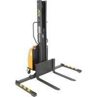 Narrow Mast Powered Lift Stacker, Electric Operated, 1000 lbs. Capacity, 63" Max Lift LV589 | Waymarc Industries Inc