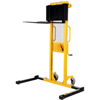 Manual Stacker, Hand Winch Operated, 770 lbs. Capacity, 60" Max Lift LV616 | Waymarc Industries Inc
