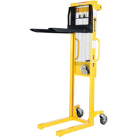 Manual Stacker, Hand Winch Operated, 770 lbs. Capacity, 60" Max Lift LV618 | Waymarc Industries Inc
