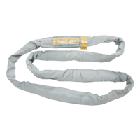 Polyester Round Sling, Grey, 4" W x 6' L, 32000 lbs. Vertical Load LW173 | Waymarc Industries Inc