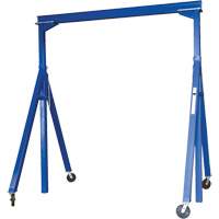 Adjustable Steel Gantry Crane, 10' L, 2000 lbs. (1 tons) Capacity LW302 | Waymarc Industries Inc