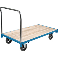 Chariot &agrave; plateforme robuste, 60" lo x 30" la, Capacit&eacute; de 2000 lb, Roues en Caoutchouc Waymarc Industries Inc