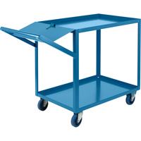 Order Picking Carts, 36" H x 24" W x 64" D, 2 Shelves, 1200 lbs. Capacity Waymarc Industries Inc