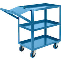 Order Picking Carts, 36" H x 18" W x 46" D, 3 Shelves, 1200 lbs. Capacity MB442 | Waymarc Industries Inc