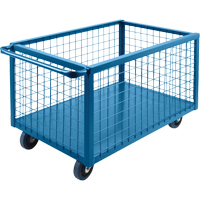 Wire Mesh Box Truck, Steel, 39" L x 24" W x 31.5" H, 12 cu. ft. Volume, 1200 lbs. Capacity Waymarc Industries Inc