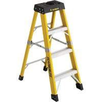 Industrial Heavy-Duty Stepladders (6400 Series), 4', Fibreglass, 300 lbs. Capacity, Type 1A Waymarc Industries Inc