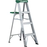 Commercial Duty Stepladders (2400 Series), 4', Aluminum, 225 lbs. Capacity, Type 2 Waymarc Industries Inc