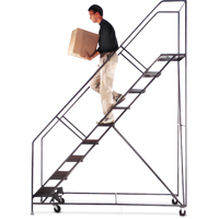 Slope Rolling Ladder, 5 Steps, Anti-Skid, 50° Incline, 50" High Waymarc Industries Inc