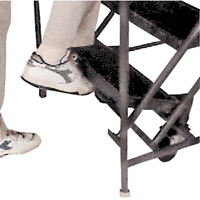 Slope Rolling Ladder, 9 Steps, Anti-Skid, 50° Incline, 90" High Waymarc Industries Inc
