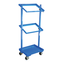 Stock Cart, Steel, 30-11/16" W x 19-1/4" D, 3 Shelves, 300 lbs. Capacity MF985 | Waymarc Industries Inc