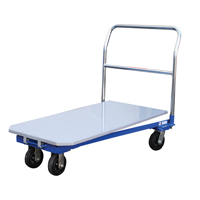 Platform Cart, 48" L x 24" W, 1500 lbs. Capacity, Mold-on Rubber Casters MF987 | Waymarc Industries Inc