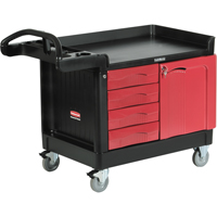 Trademaster™ Mobile Cabinets & Work Centres, 4 Drawers, 49" L x 26-1/4" W x 38" H, Black MH685 | Waymarc Industries Inc