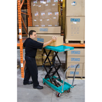 Heavy-Duty Hydraulic Scissor Lift Table, 27-1/2" L x 17-3/4" W, Steel, 330 lbs. Capacity Waymarc Industries Inc