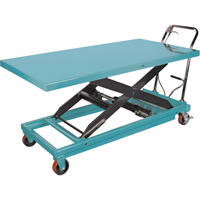 Heavy-Duty Hydraulic Scissor Lift Table, 63" L x 31-7/8" W, Steel, 1100 lbs. Capacity Waymarc Industries Inc
