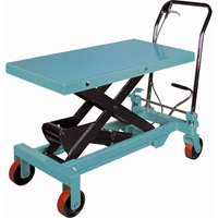 Heavy-Duty Hydraulic Scissor Lift Table, 39-3/8" L x 20-1/8" W, Steel, 1650 lbs. Capacity Waymarc Industries Inc