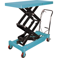 Table &eacute;l&eacute;vatrice robuste &agrave; ciseaux hydraulique, 48" lo x 24" la, Acier, Capacit&eacute; 1545 lb Waymarc Industries Inc