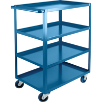 Chariots &agrave; tablettes robustes, 4 Tiers, 24" la x 48" h x 39" p, Capacit&eacute; 1200 lb Waymarc Industries Inc