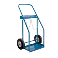 Gas Cylinder Carts, Semi-Pneumatic Wheels, 19" W x 10" L Base, 1000 lbs. ML417 | Waymarc Industries Inc