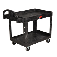 Heavy Duty Utility Cart - 4520-88, 2 Tiers, 25-1/4" x 39" x 44", 500 lbs. Capacity Waymarc Industries Inc